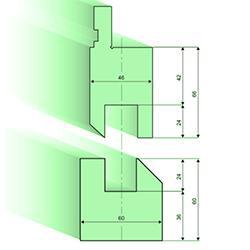 Soporte de insertos para Z e insertos para plegar / aplastar