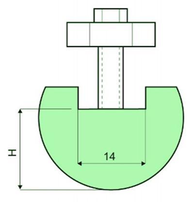 Punzones de radio con soporte R 7-50