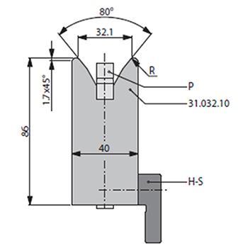 Matrices 75°, H=120mm